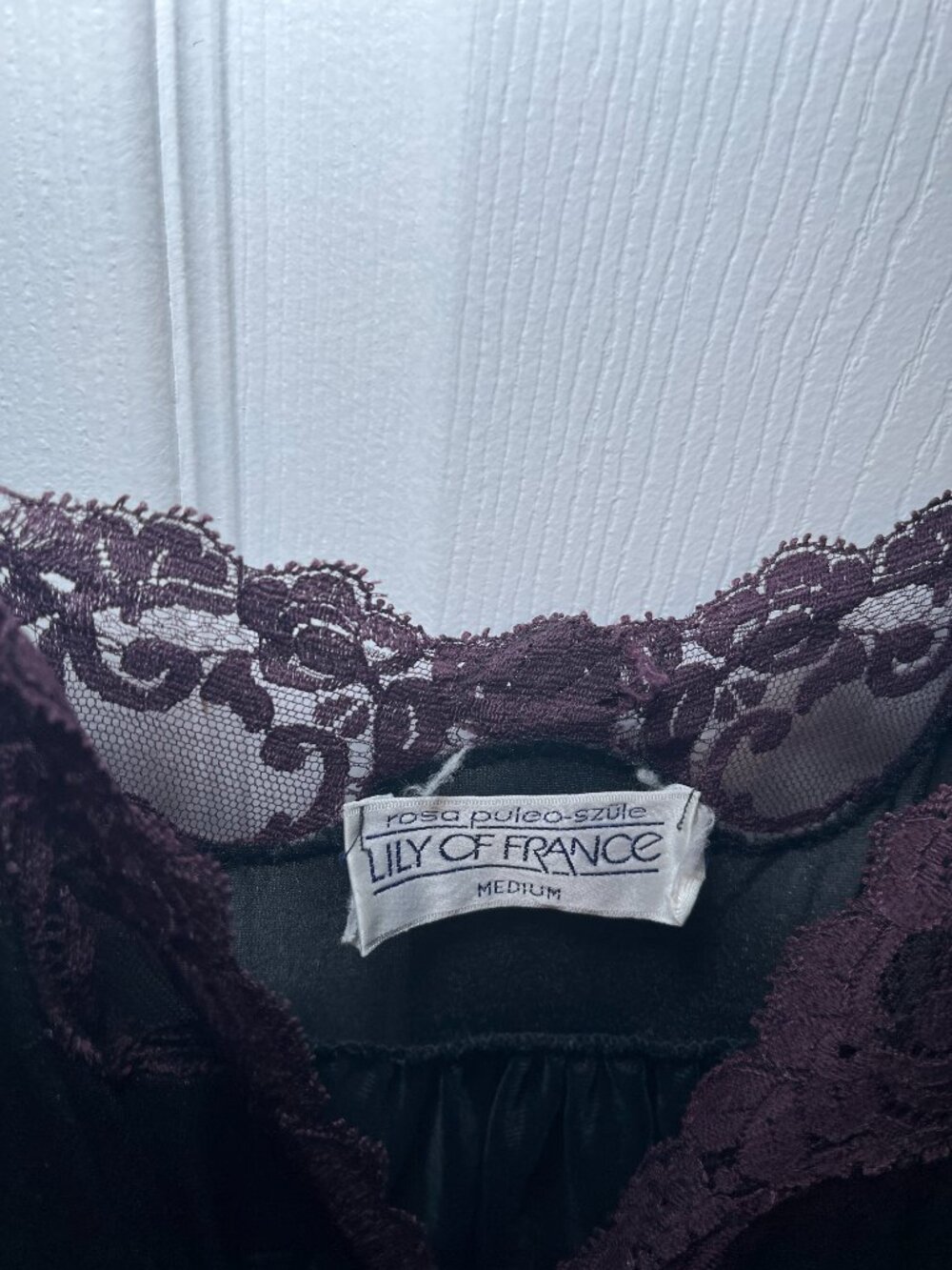Vintage Lily of France Lace Slip Dress Nightgown Medium - Picture 2 of 3